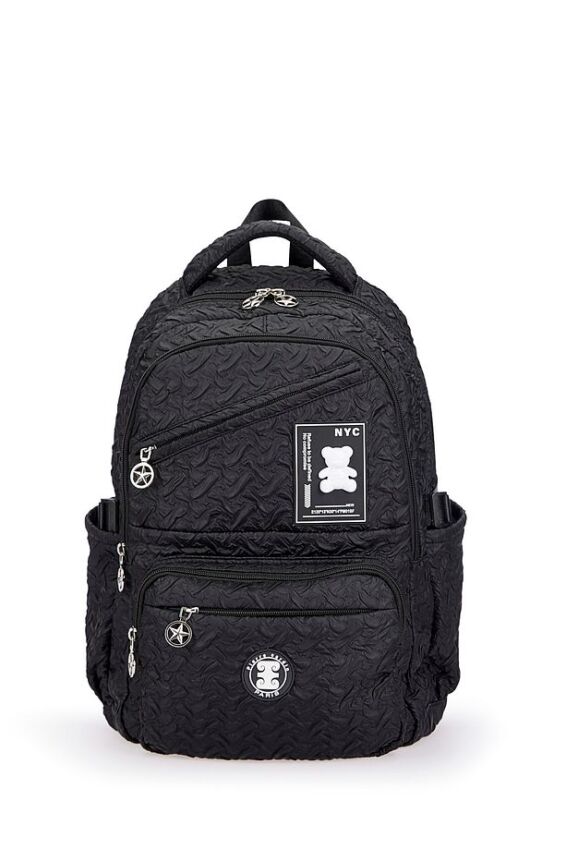 Pierre Cardin Siyah Unisex Sırt Çantası - 5