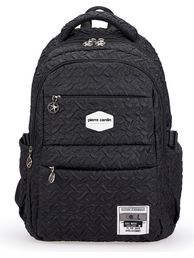 Pierre Cardin Siyah Unisex Sırt Çantası - 1