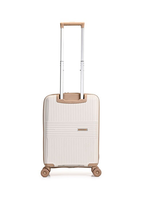 Pierre Cardin Trolley 50 Cm Bej Unisex Valiz - 5