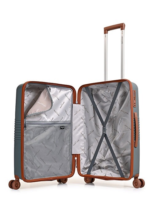 Pierre Cardin Trolley 60 Cm Antrasit Unisex Valiz - 4