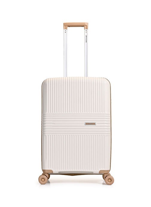 Pierre Cardin Trolley 60 Cm Bej Unisex Valiz - Pierre Cardin