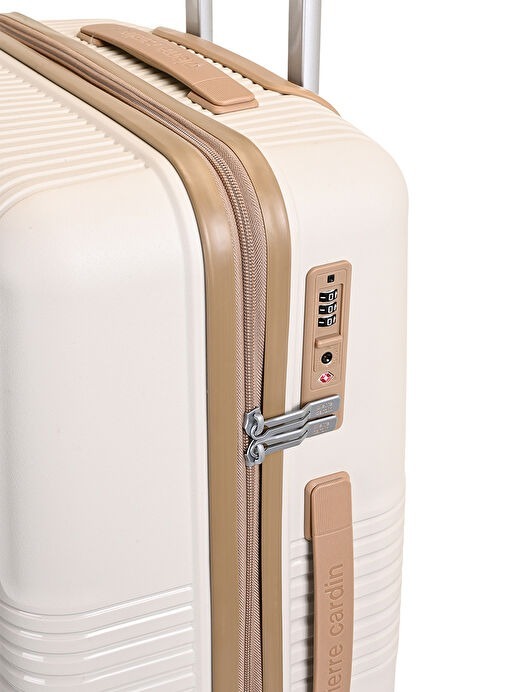 Pierre Cardin Trolley 60 Cm Bej Unisex Valiz - 3