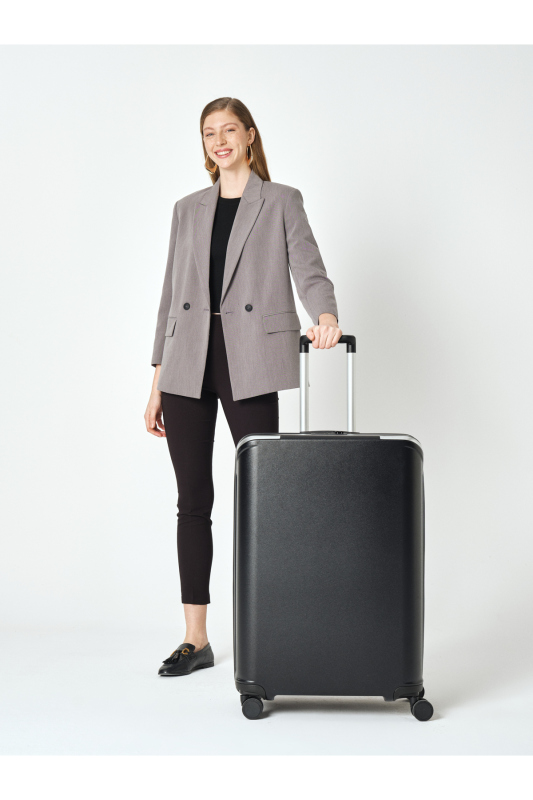 Pierre Cardin Trolley 60 Cm Siyah Unisex Valiz - 2