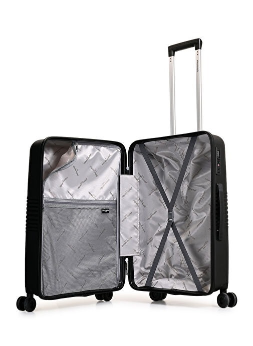 Pierre Cardin Trolley 60 Cm Siyah Unisex Valiz - 4