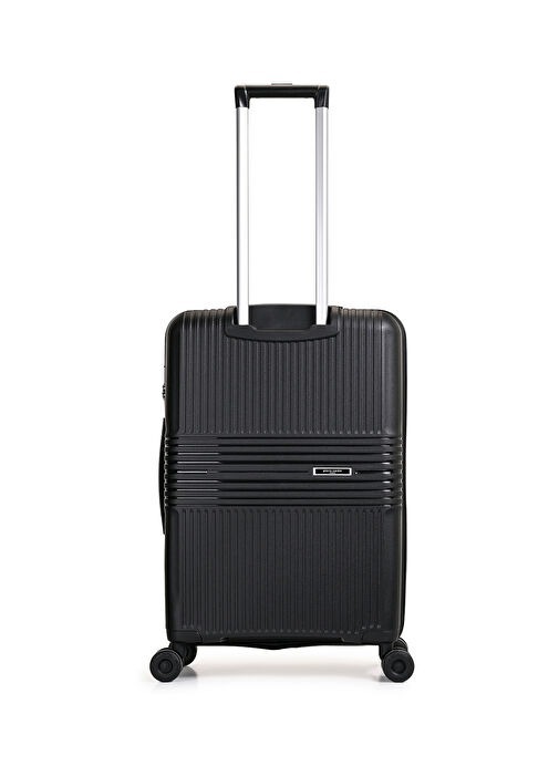 Pierre Cardin Trolley 60 Cm Siyah Unisex Valiz - 5