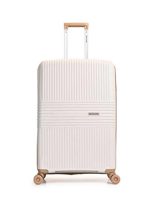 Pierre Cardin Trolley 70 Cm Bej Unisex Valiz - Pierre Cardin