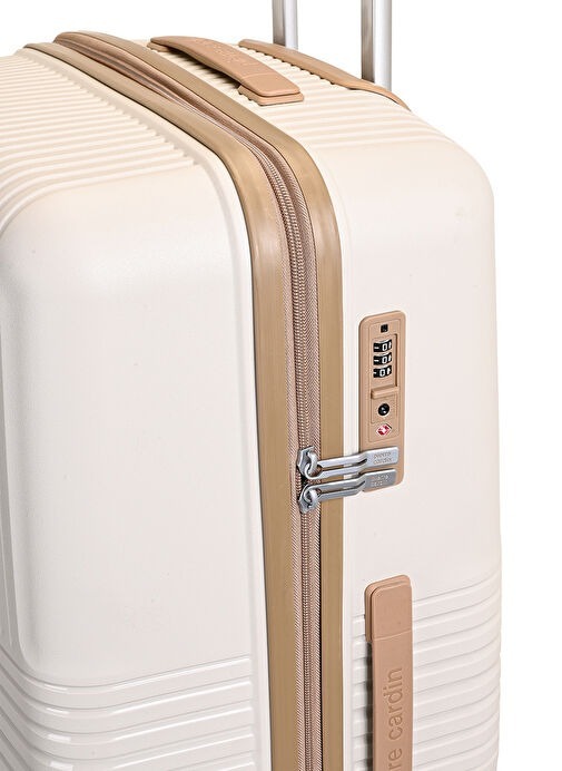 Pierre Cardin Trolley 70 Cm Bej Unisex Valiz - 3
