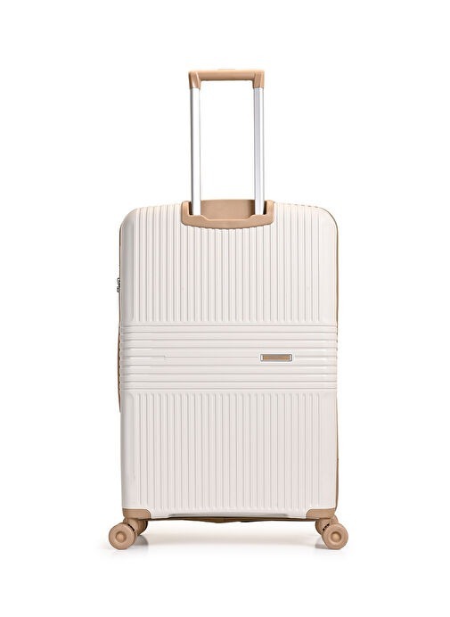 Pierre Cardin Trolley 70 Cm Bej Unisex Valiz - 5