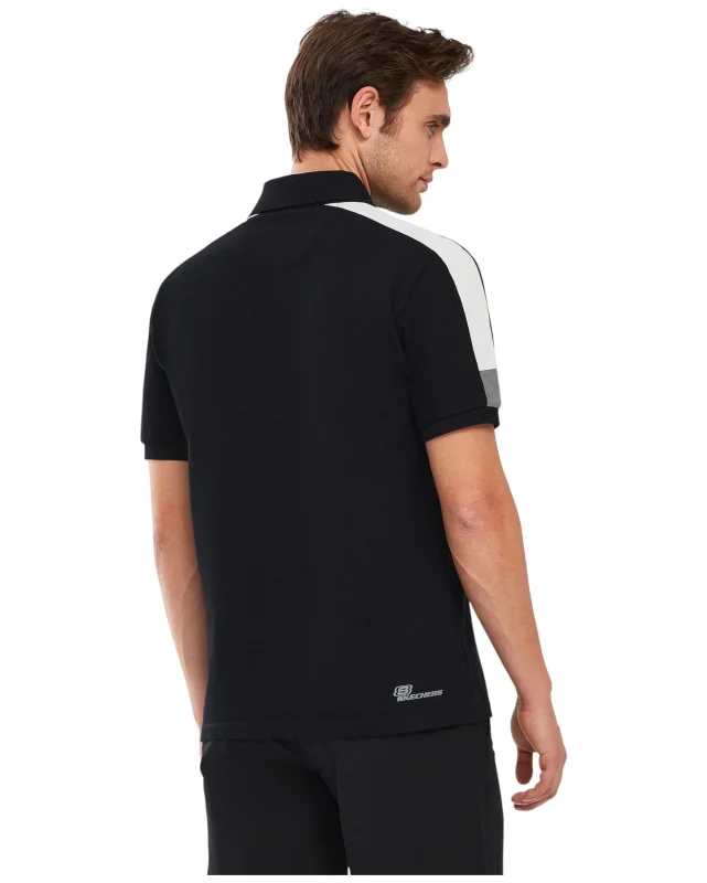 Skechers Polo Shirt M Short Sleeve SİYAH Erkek Polo Tshirt - 3