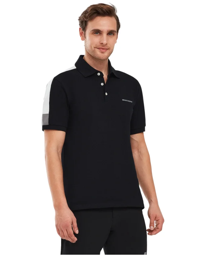 Skechers Polo Shirt M Short Sleeve SİYAH Erkek Polo Tshirt - 2