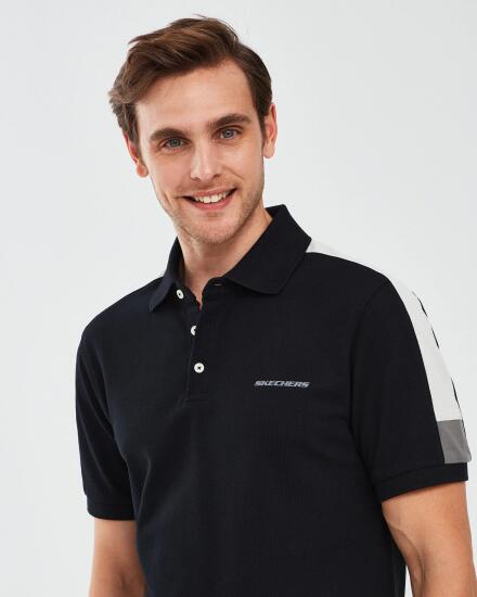 Skechers Polo Shirt M Short Sleeve SİYAH Erkek Polo Tshirt - 5