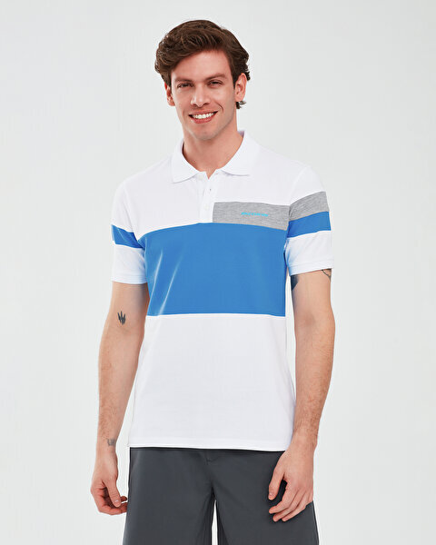 Skechers Polo Shirt M Short Sleeve BEYAZ Erkek Polo Tshirt - Skechers