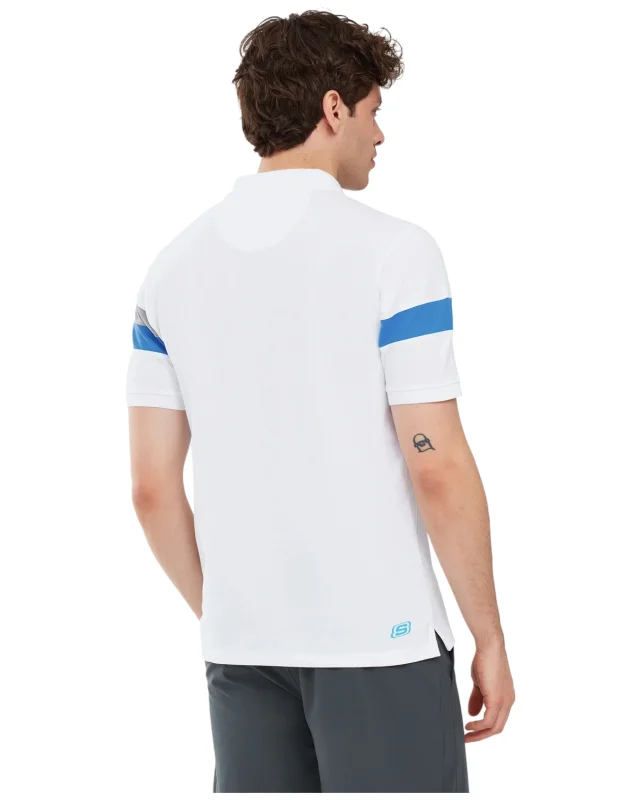 Skechers Polo Shirt M Short Sleeve BEYAZ Erkek Polo Tshirt - 3