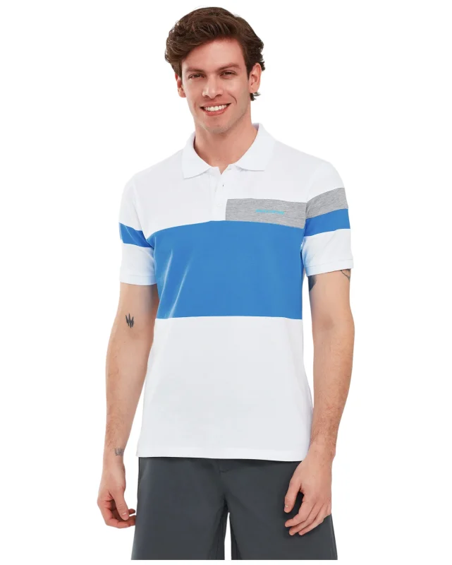 Skechers Polo Shirt M Short Sleeve BEYAZ Erkek Polo Tshirt 
