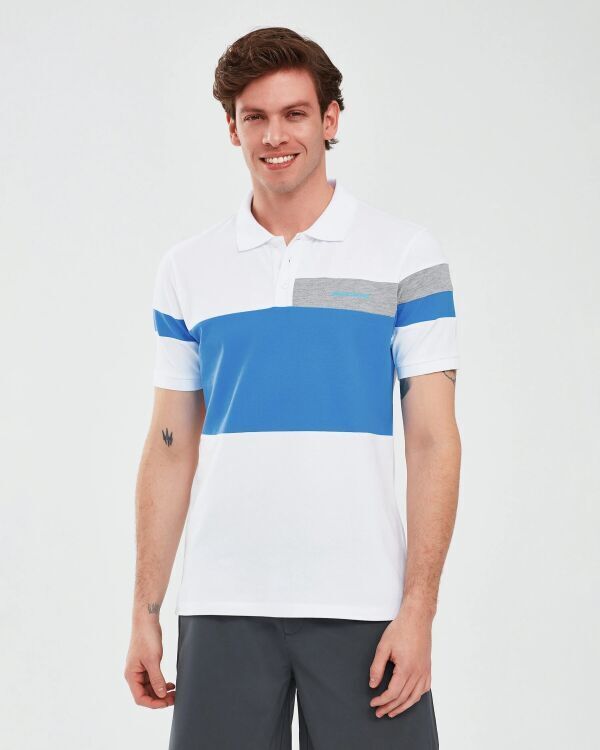 Skechers Polo Shirt M Short Sleeve BEYAZ Erkek Polo Tshirt - 1