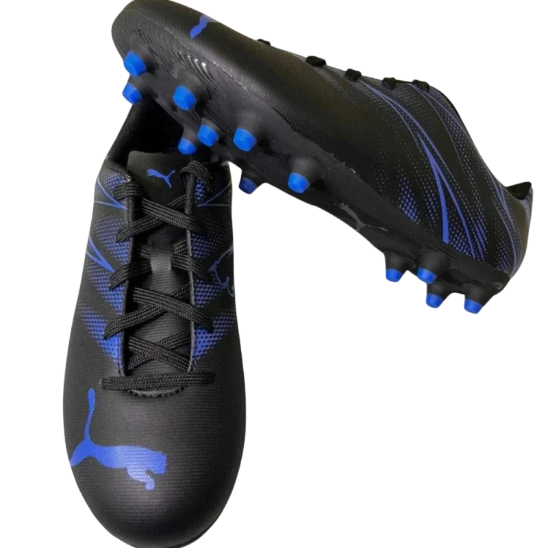 Puma ATTACANTO FG/AG Jr Siyah-Mavi Çocuk Krampon - 7