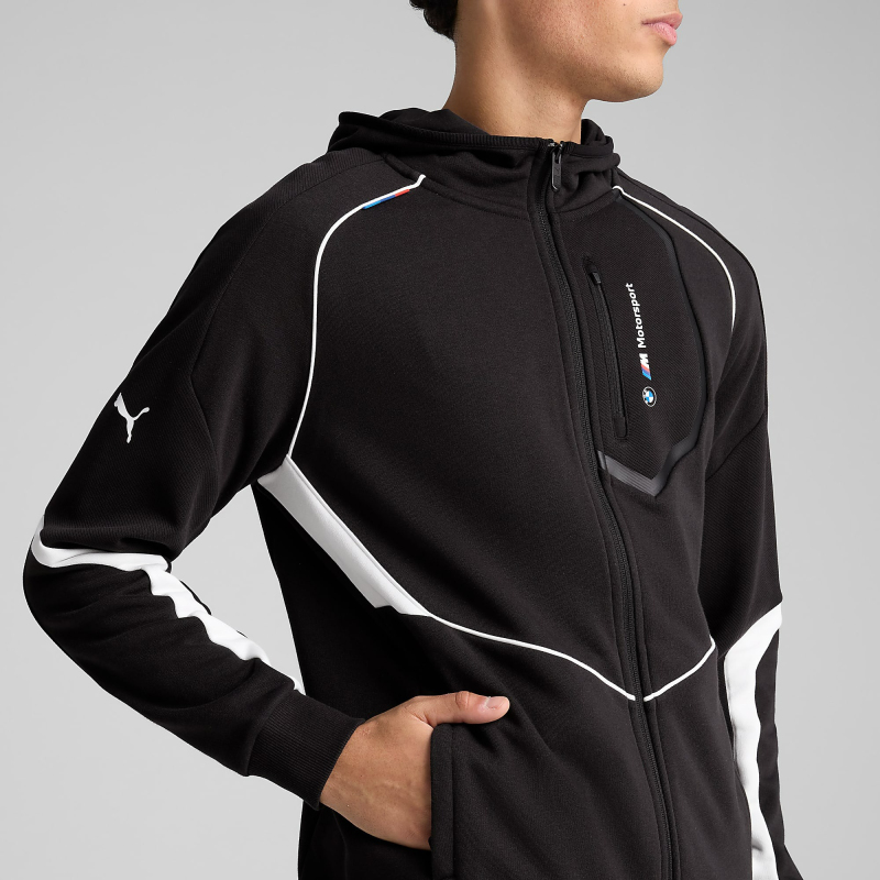 Puma BMW M Motor Sport Hooded Siyah Erkek Sweatshirt - 2