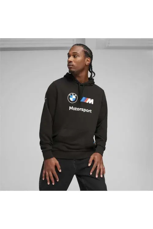 Puma BMW Eential Hoodie Siyah Erkek Sweatshirt - Puma
