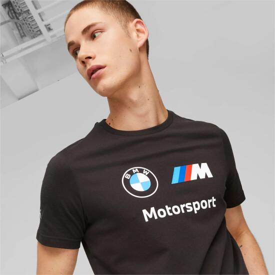 Puma BMW MMS ESS Logo Tee SİYAH Erkek Tshirt - 3