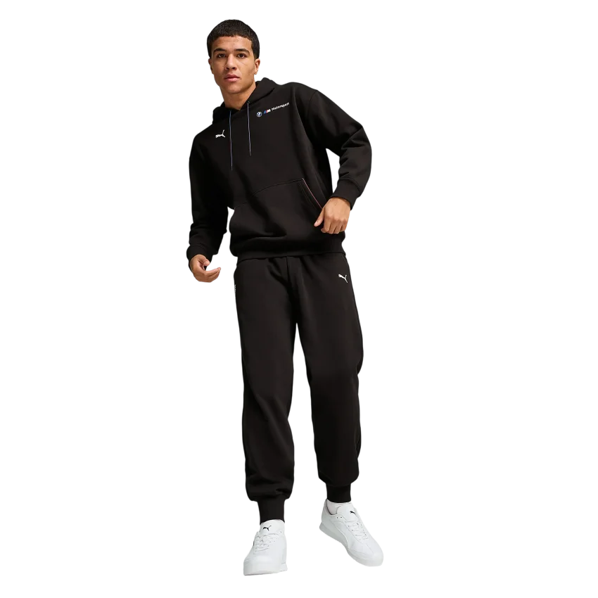 Puma BMW MMS Ess+ Pants Fleece Siyah Erkek Eşofman Altı - 4