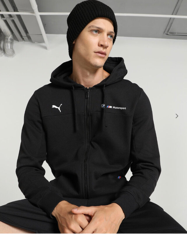 Puma BMW MMS Hdd Sweat Jacket SİYAH Erkek Eşofman Üstü - Puma