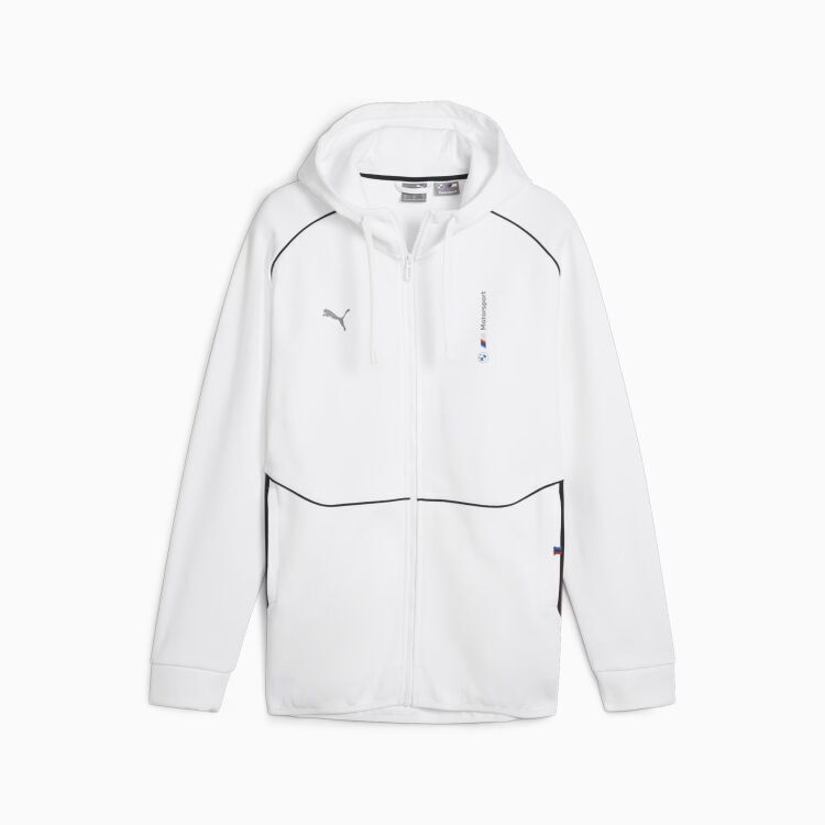 Puma BMW M Sports Hooded Beyaz Erkek Sweatshirt - 1