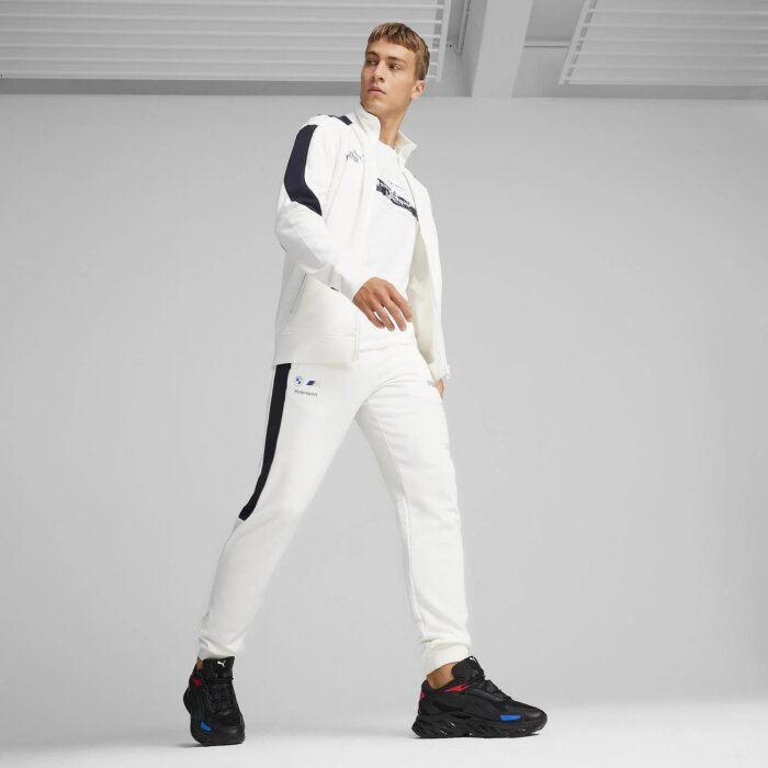 Puma BMW MMS MT7+ Sweat Jacket BEYAZ Erkek Sweatshirt - 2