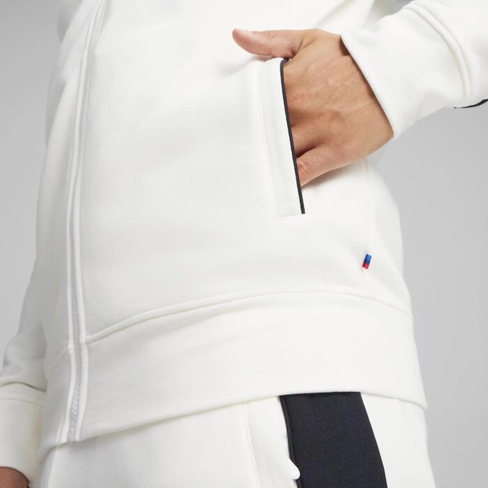 Puma BMW MMS MT7+ Sweat Jacket BEYAZ Erkek Sweatshirt - 6