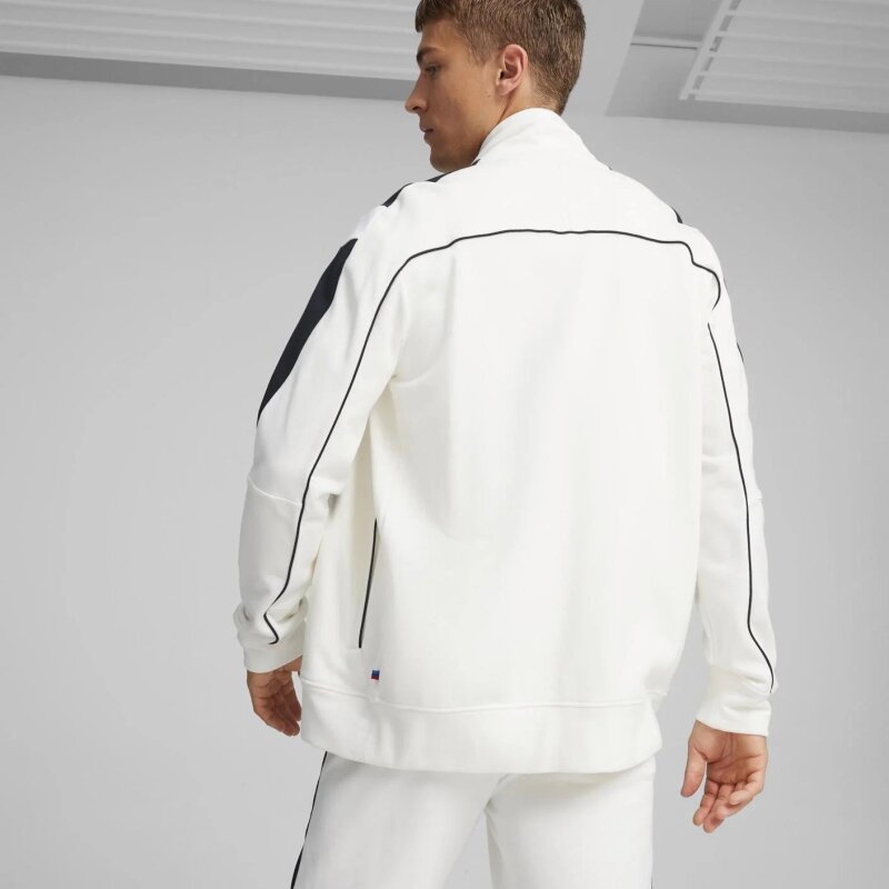 Puma BMW MMS MT7+ Sweat Jacket BEYAZ Erkek Sweatshirt - 3