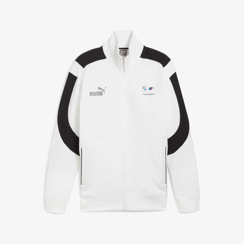 Puma BMW MMS MT7+ Sweat Jacket BEYAZ Erkek Sweatshirt - 4