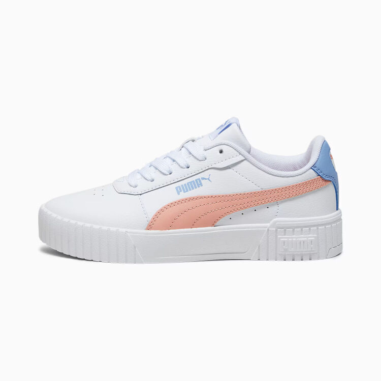 Puma Carina 2.0 Jr Beyaz-Pembe Çocuk Günlük Ayakkabı - 2
