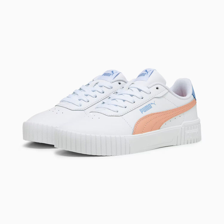 Puma Carina 2.0 Jr Beyaz-Pembe Çocuk Günlük Ayakkabı - 4