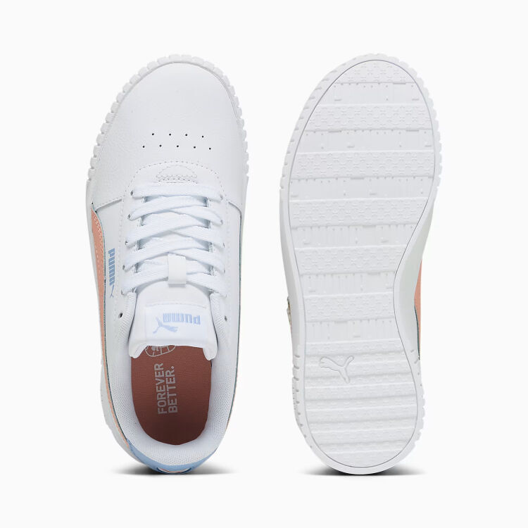Puma Carina 2.0 Jr Beyaz-Pembe Çocuk Günlük Ayakkabı - 5