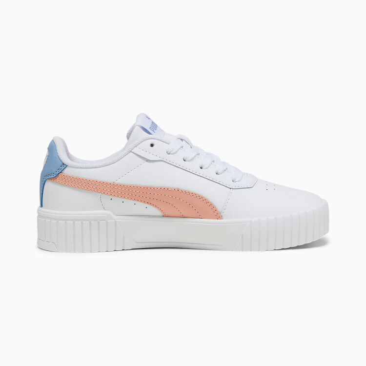 Puma Carina 2.0 Jr Beyaz-Pembe Çocuk Günlük Ayakkabı - 1