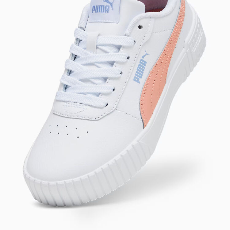 Puma Carina 2.0 Jr Beyaz-Pembe Çocuk Günlük Ayakkabı - 3
