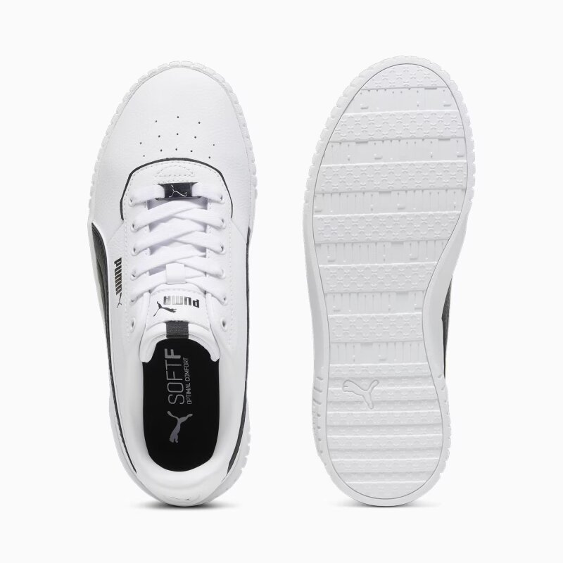 Puma Carina 2.0 Lux Beyaz-Siyah Kadın Günlük Ayakkabı - 4