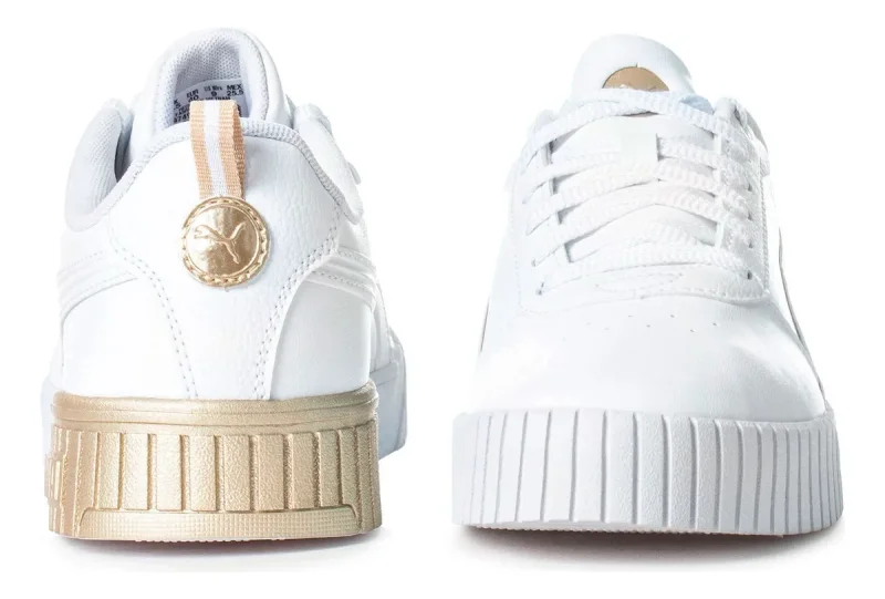 Puma Carina 2.0 Metallic Dream Beyaz Kadın Sneaker Ayakkabı - 2