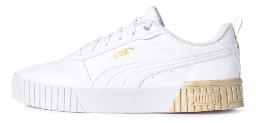 Puma Carina 2.0 Metallic Dream Beyaz Kadın Sneaker Ayakkabı - 4