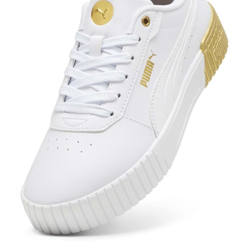 Puma Carina 2.0 Metallic Dream Beyaz Kadın Sneaker Ayakkabı - 5