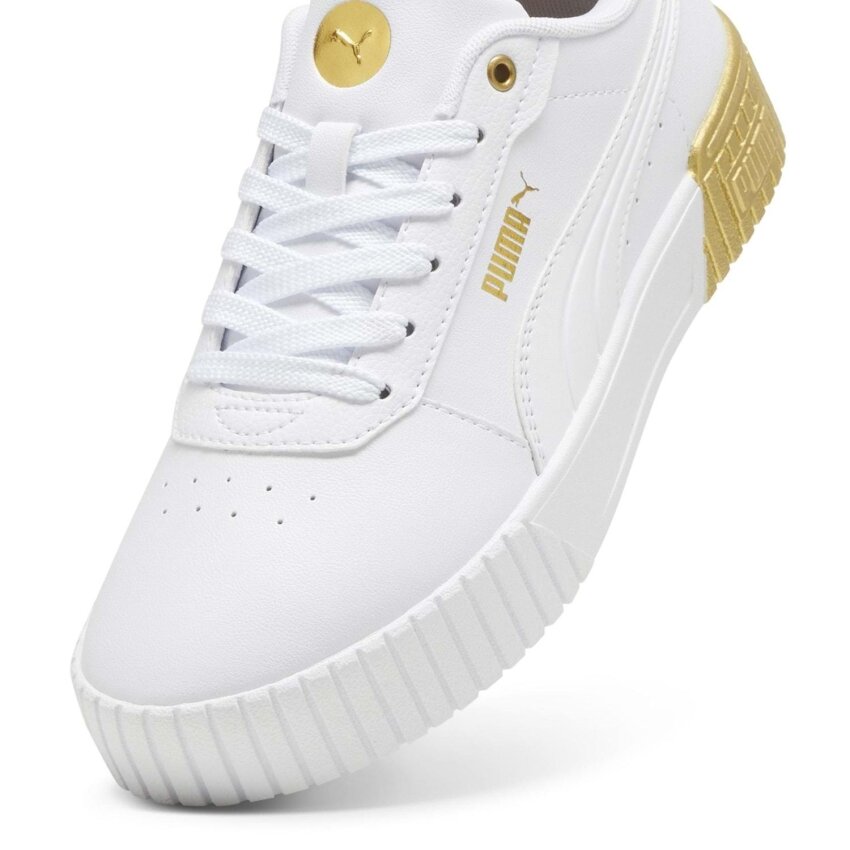 Puma Carina 2.0 Metallic Dream Beyaz Kadın Sneaker Ayakkabı - 5