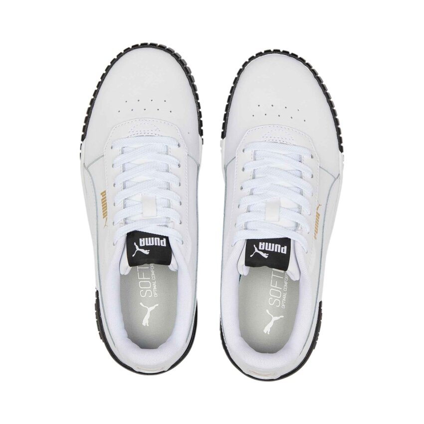 Puma Carina 2.0 Puma White-Puma White-Puma Te BEYAZ Kadın Günlük Ayakkabı - 3