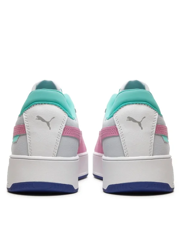 Puma Carina Street Jr Beyaz-Mor Çocuk Günlük Ayakkabı - 3