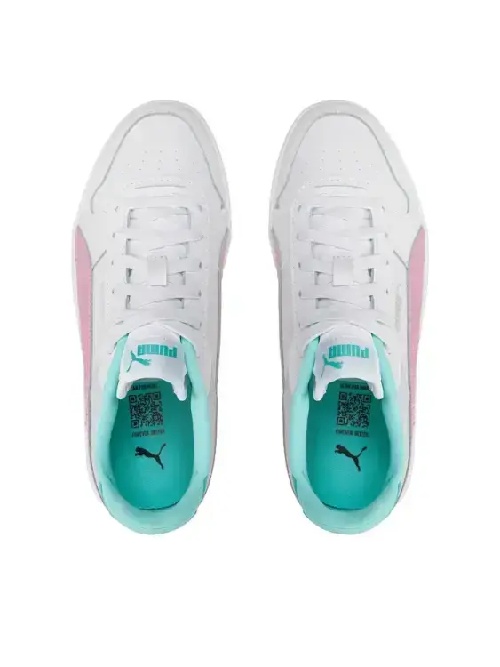 Puma Carina Street Jr Beyaz-Mor Çocuk Günlük Ayakkabı - 5
