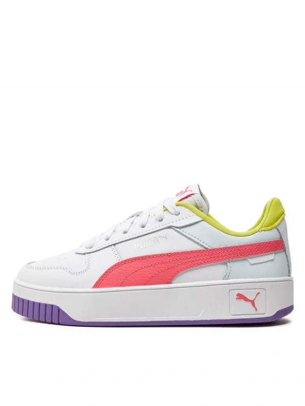 Puma Carina Street Jr Beyaz-Pembe Çocuk Günlük Ayakkabı - 2