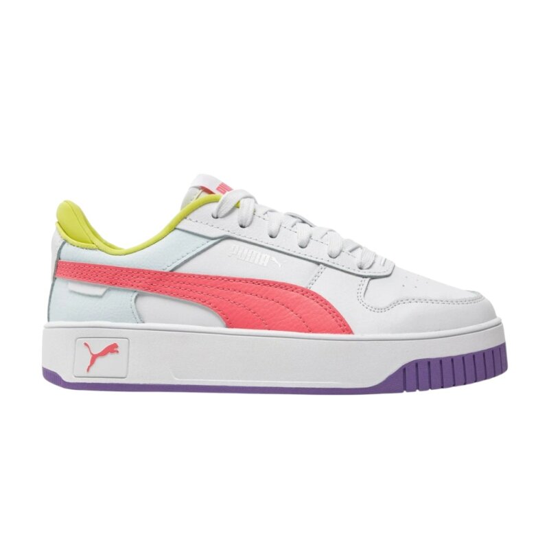 Puma Carina Street Jr Beyaz-Pembe Çocuk Günlük Ayakkabı - 1
