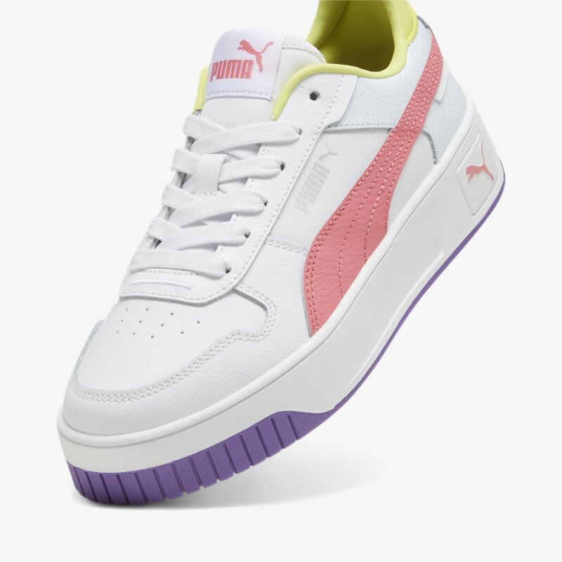 Puma Carina Street Jr Beyaz-Pembe Çocuk Günlük Ayakkabı - 5