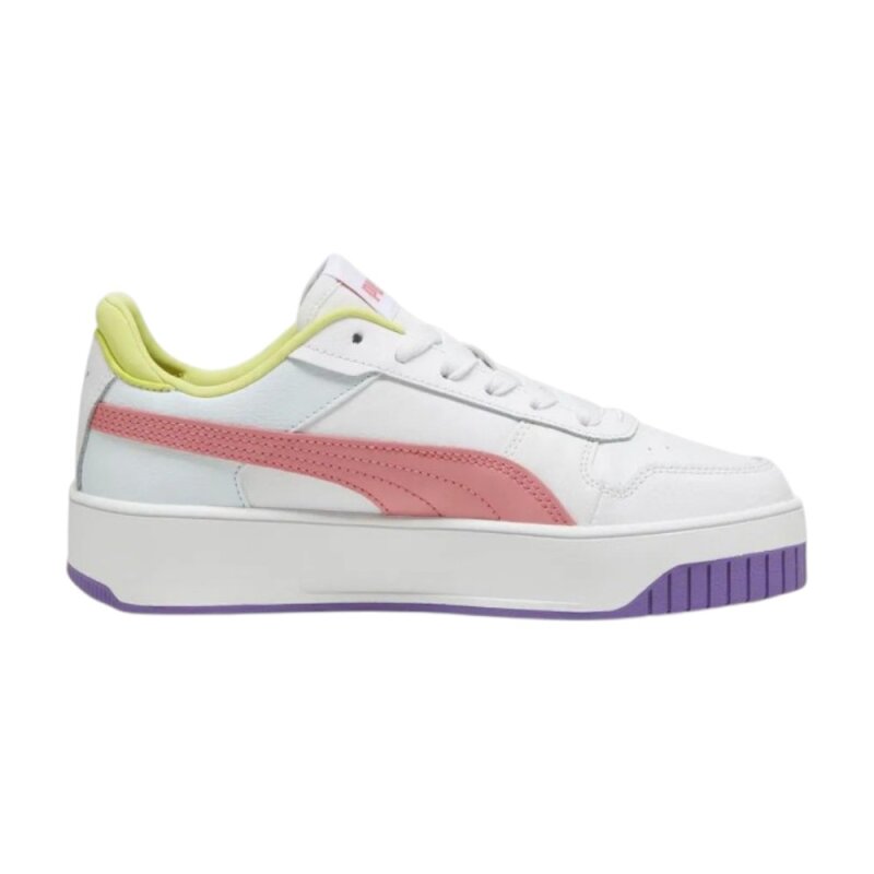 Puma Carina Street Jr Beyaz-Pembe Çocuk Günlük Ayakkabı - 1