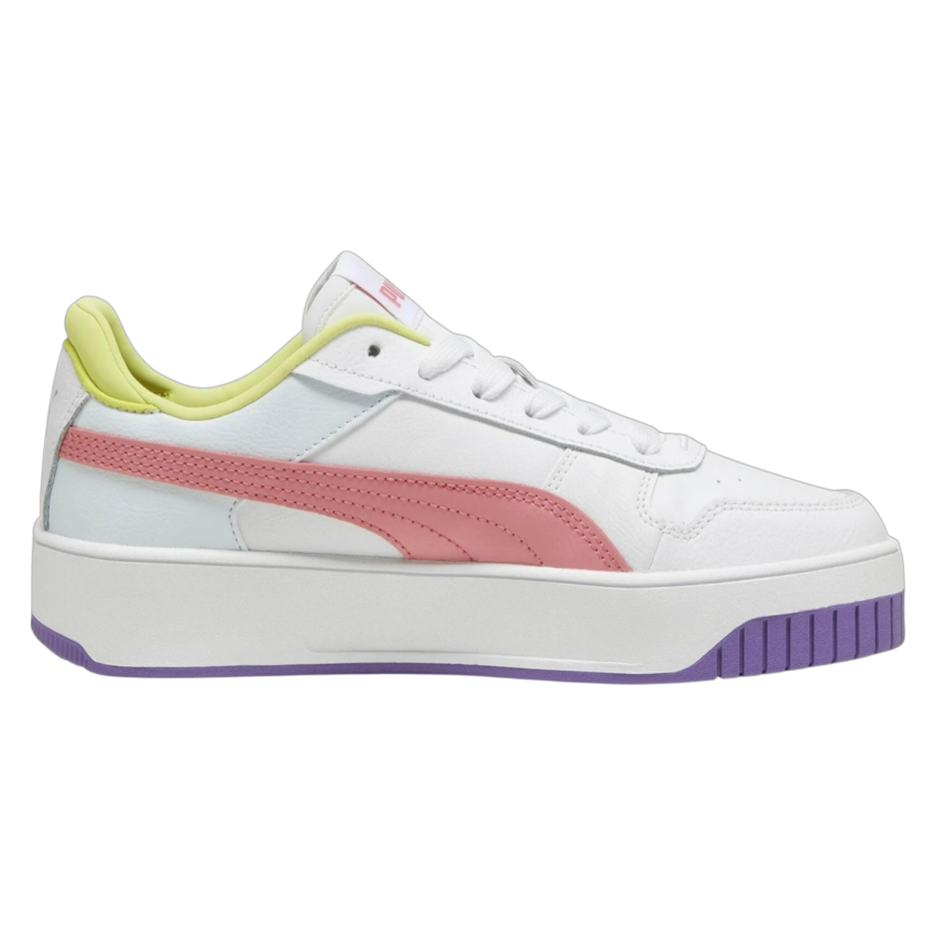 Puma Carina Street Jr Beyaz-Pembe Çocuk Günlük Ayakkabı - 1