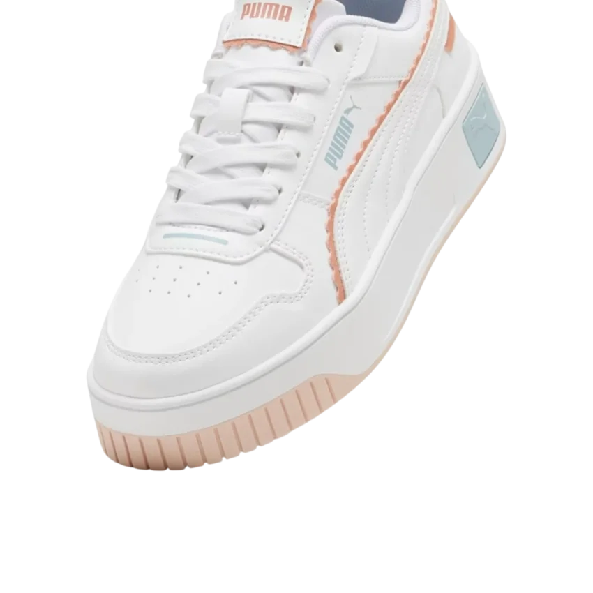 Puma Carina Street Off Side Jr Beyaz Çocuk Günlük Ayakkabı - 5