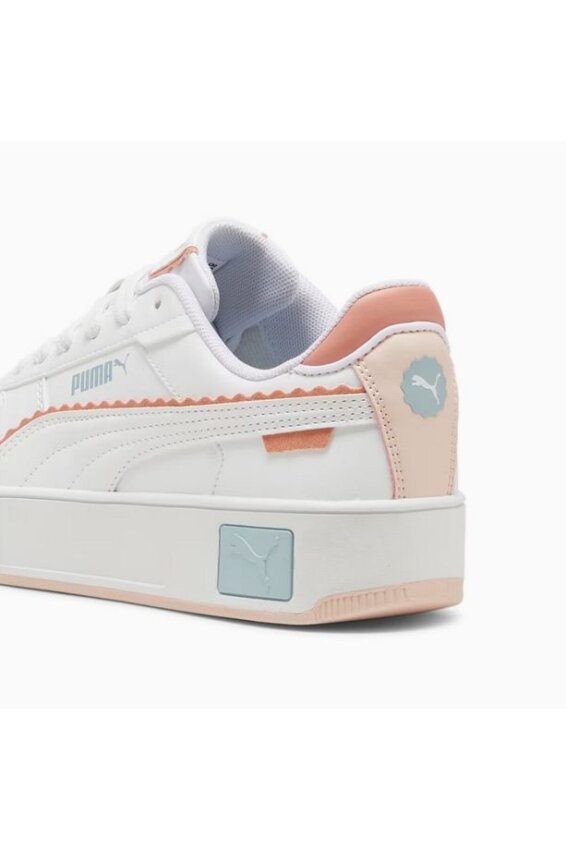 Puma Carina Street Off Side Jr BEYAZ Çocuk Günlük Ayakkabı - 5